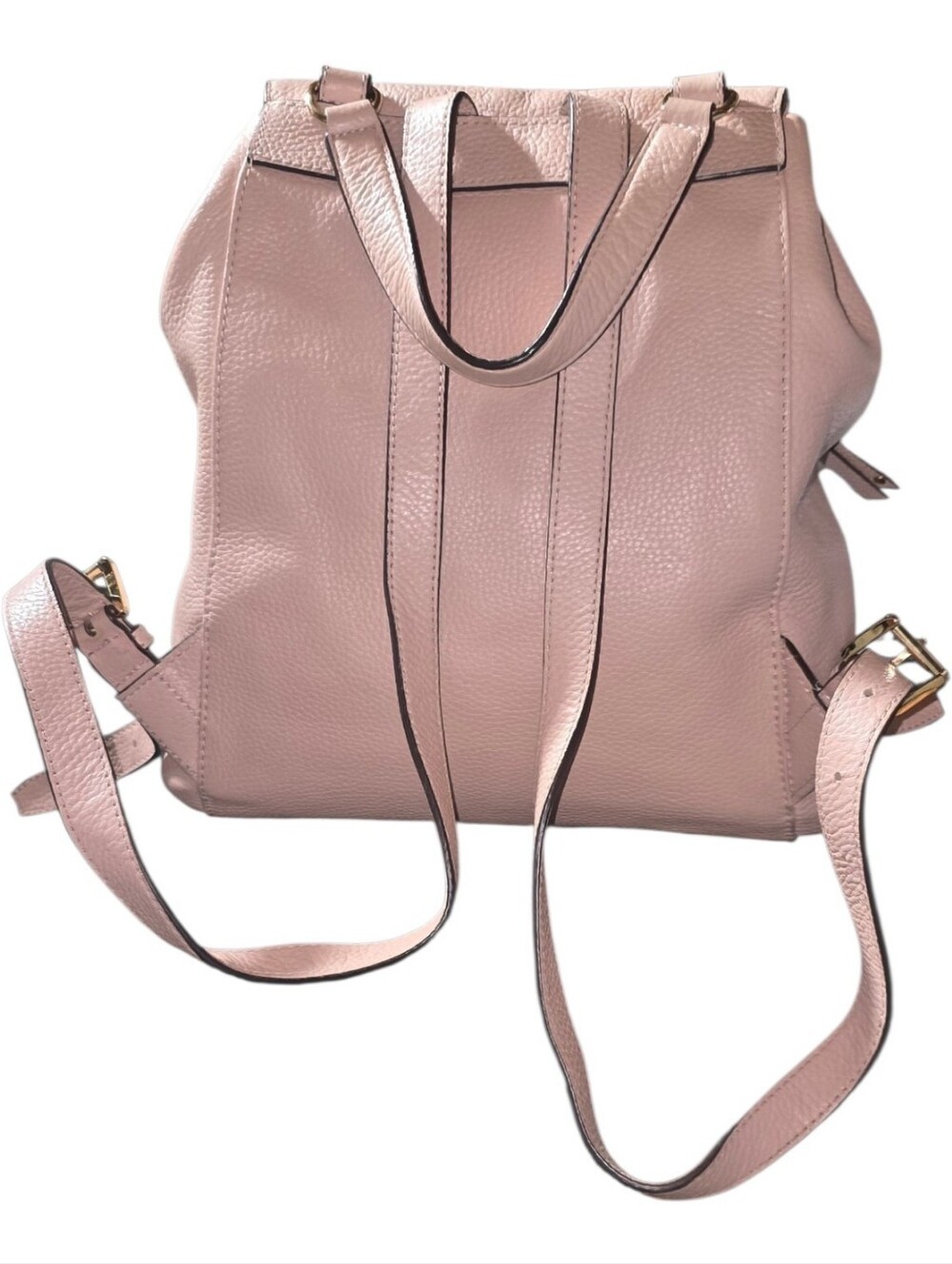 MICHAEL KORS Riley Blush Pink Studded Leather Backpack - Picture 4 of 9